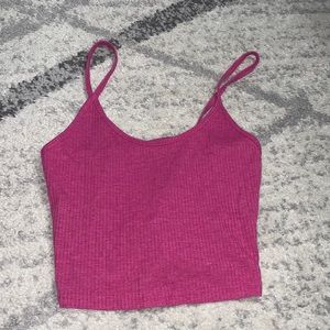 Pink crop top